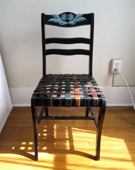 Woven Belt Chair • Recyclart
