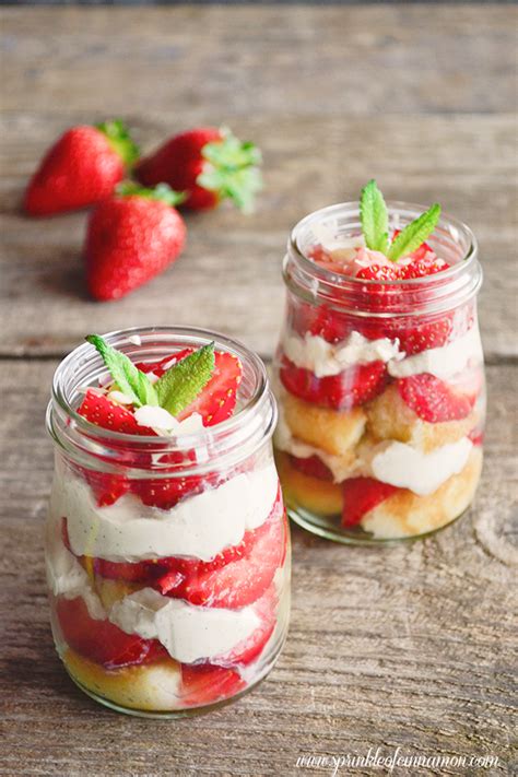 Ladyfingers are a small, delicate sponge cake biscuit used in desserts such as tiramisu. Strawberry mascarpone mini trifles - Sprinkle of cinnamon ...