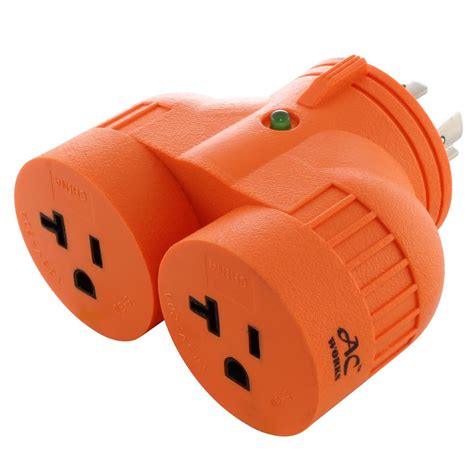 10 outlet plugs 4 usb power strip tower, surge protector charging station. AC WORKS AC WORKS Generator V-Duo Outlet Adapter L14-20P ...