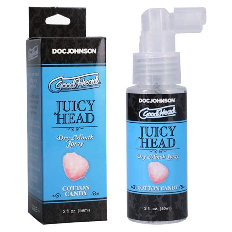 doc johnson goodhead juicy head wet head dry mouth spray 59ml cotton candy black