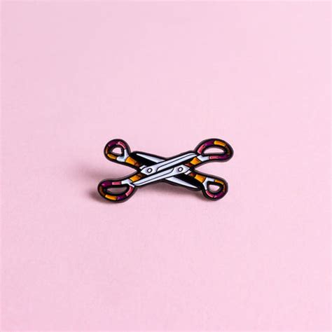 Lgbt Enamel Pins Tagged Scissors Heckin Unicorn