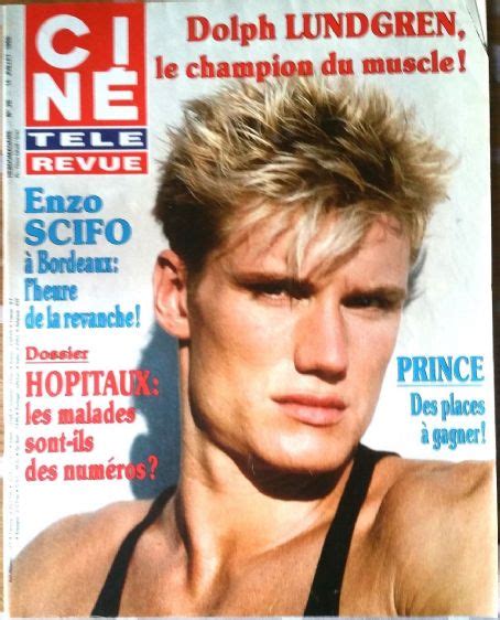 Dolph Lundgren Cine Tele Revue Magazine 14 July 1988 Cover Photo France