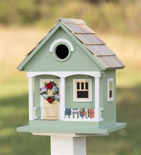 Spring Cottage Birdhouse Plow And Hearth Bird House Bird Houses