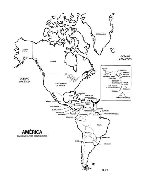 Total 31 Imagen Mapa De America Con Division Politica Y Nombres Para