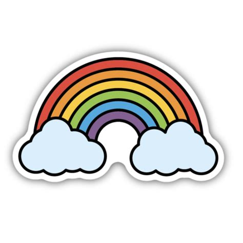 Rainbow Sticker Rainbow Stickers Cute Laptop Stickers Scrapbook