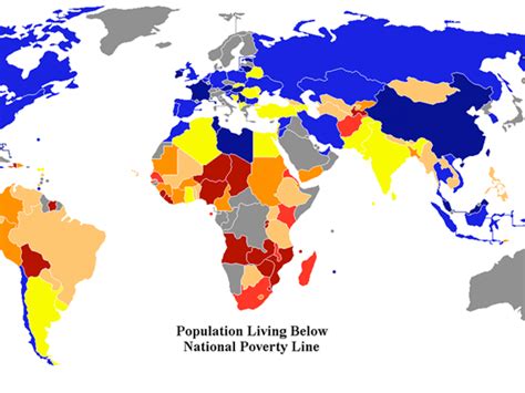 Poorest Countries In The World Map