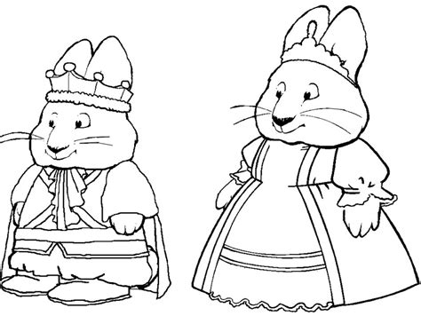 Make your kid color a rainbow to know the color identification & color refraction. Free Printable Max and Ruby Coloring Pages For Kids