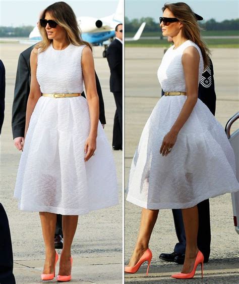 Melania Trump First Lady Has Her Own Marilyn Moment As Skirt