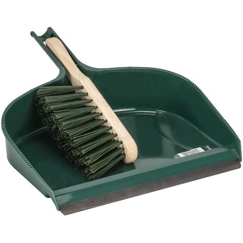 Jumbo Green Dustpan And Brush Set Wilko