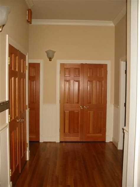 White Doors With Oak Trim Builders Villa