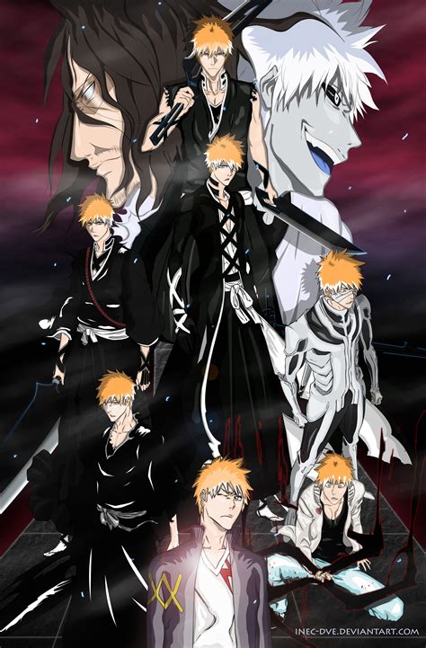 Ichigo Kurosakis Fullbring Evolution By Inec Dve On Deviantart Mangá