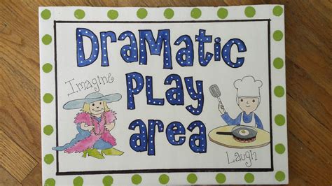 Hand Painted Sign For Playpretend Area Of Preschool Classroom Hand