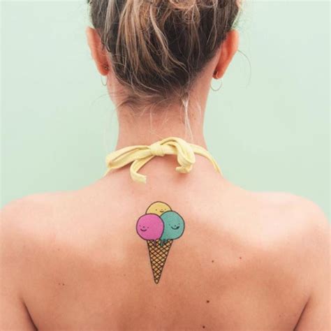 Ice Cream Tattoos Set Tattoos For Fun