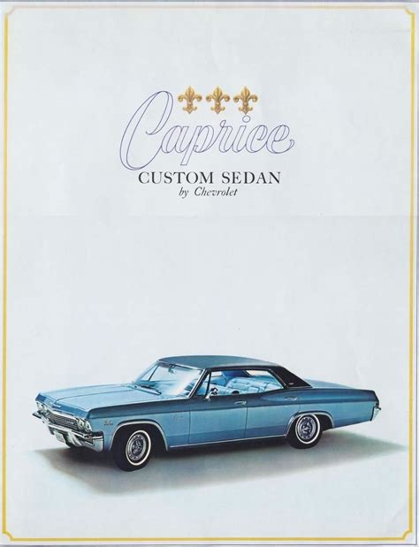 1965 Chevrolet Caprice Custom Brochure