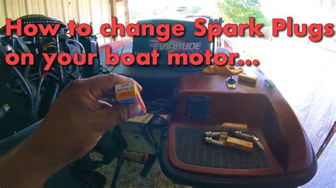 How To Change Plugs On A Evinrude 115 Boat Motor Youtube