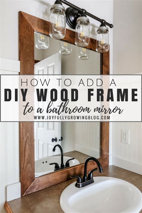 It all comes down to you to make the right pick, but the primary benefit is that you can always try to find a good, creative way to use distinct, unique solutions that work very well for you in the end. How to Add a DIY Wood Frame to a Bathroom Mirror ...