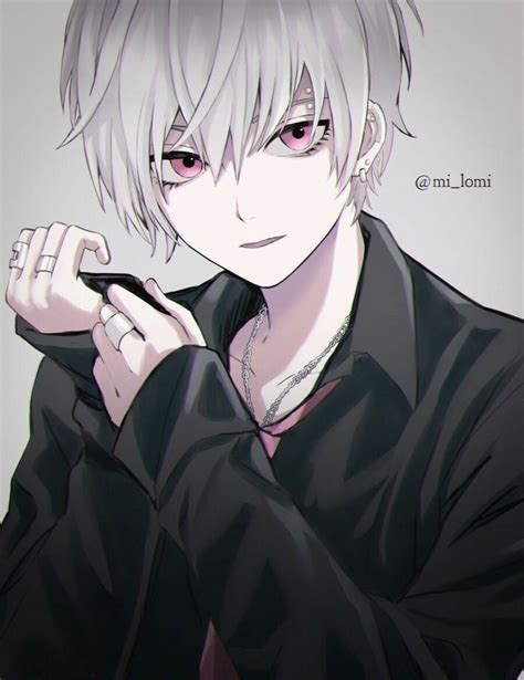 Anime Guy White Hair Suit Art Garçon Anime Hot M Anime Dark