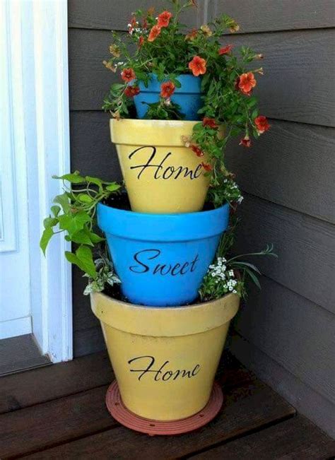 19 Diy Front Porch Welcome Sign Ideas Clay Pots Planter Pot Easily