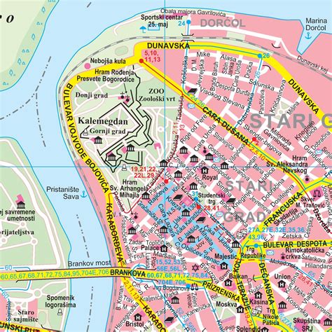 Beograd Belgrade City Map Gizimap Maphuen