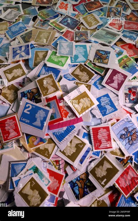 Used Uk Franked Postage Stamps Being Collectd For A Charity