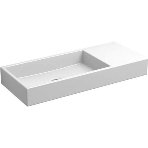 Duravit durasquare metallkonsole bodenstehend fur handwaschbecken 45 cm schwarz matt 0031094600 reuter handwaschbecken neues badezimmer. Clou Mini Wash Me fontein zonder kraangat en plug rechts ...