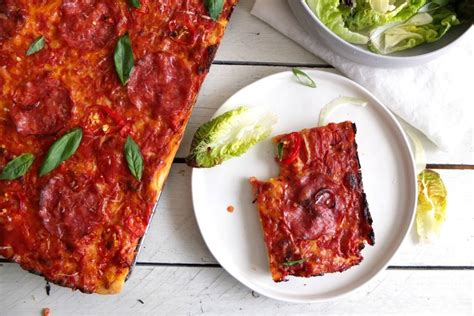 Sicilian Style Pizza Recipe Great British Chefs