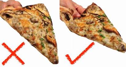 Pizza Slice Hold Eat Fold Way Does