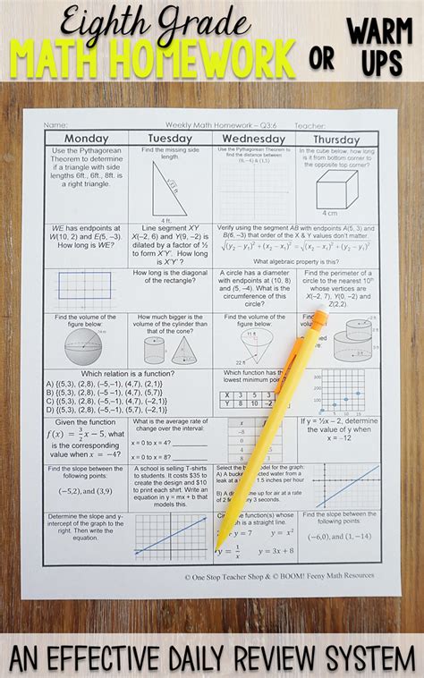 Percent proportion worksheet with answer key | newatvs.info from img.yumpu.com. 8th Grade Math Spiral Review & Quizzes | Homework or Warm ...