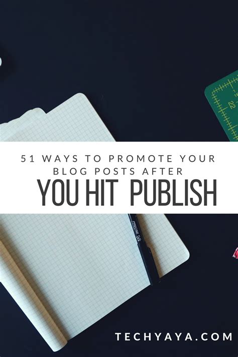 51 Ways To Promote Your Blog Post After Publishing Blog Posts Blog