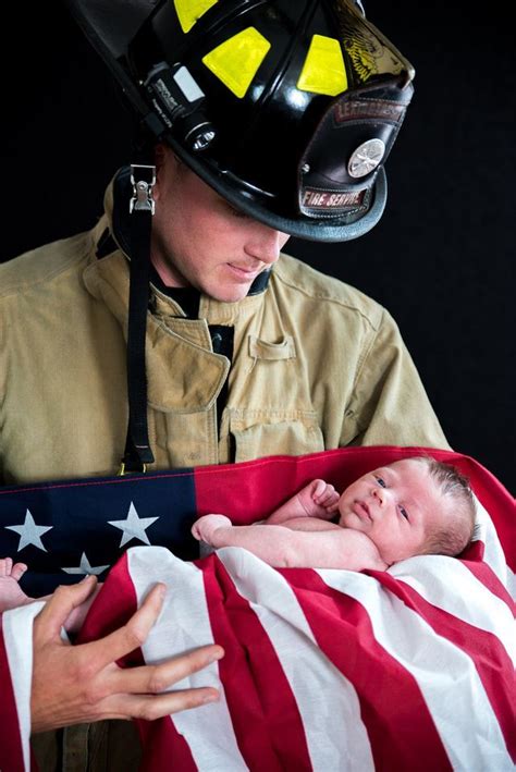 Firefighter Newborn Photoshoot