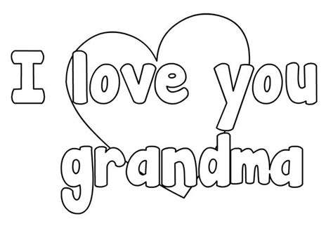 Coloring Pages Happy Mothers Day Grandma Coloring Pages