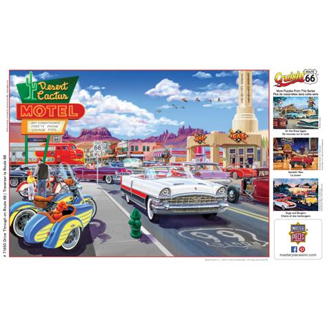 Masterpieces Cruisin Route 66 Drive Through On Route 66 1000 Piece