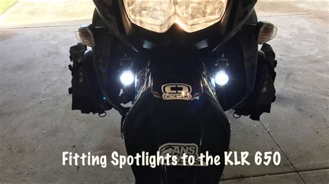 The kawasaki klr 650 cc motorcycle. Fitting LED spotlights to the KLR 650 - YouTube