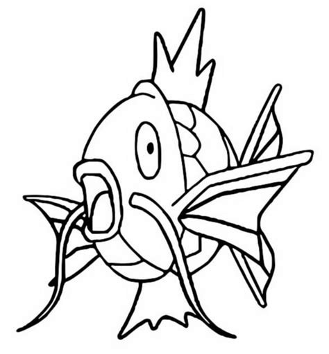 Pokemon Gyarados Coloring Pages Sketch Coloring Page