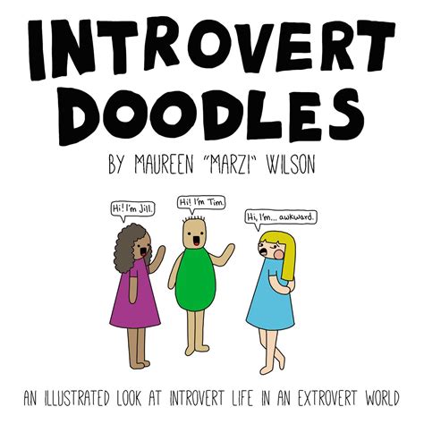 introvert doodles book by maureen marzi wilson official publisher page simon and schuster uk