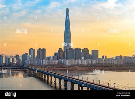 Seoul City Skylinesouth Korea Stock Photo Alamy