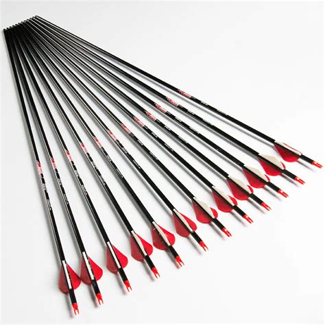 612 Linkboy Archery Pure Carbon Arrow Spine 300 340 400 500 600 Id 6