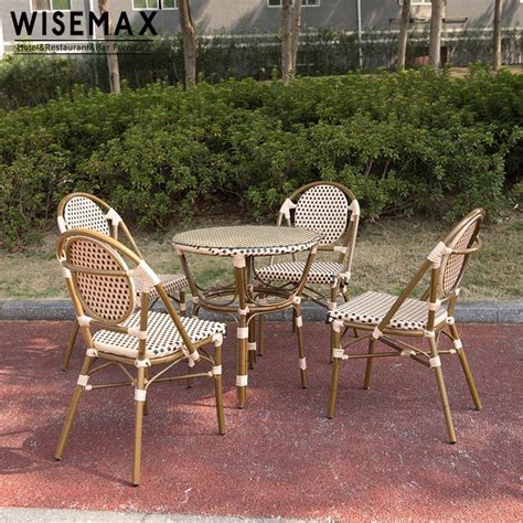 French Style Wholesale Outdoor Rattan French Bistro Rattan Wicker