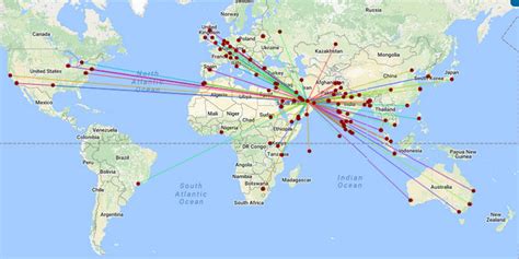 33 Jet Airways Route Map Maps Database Source