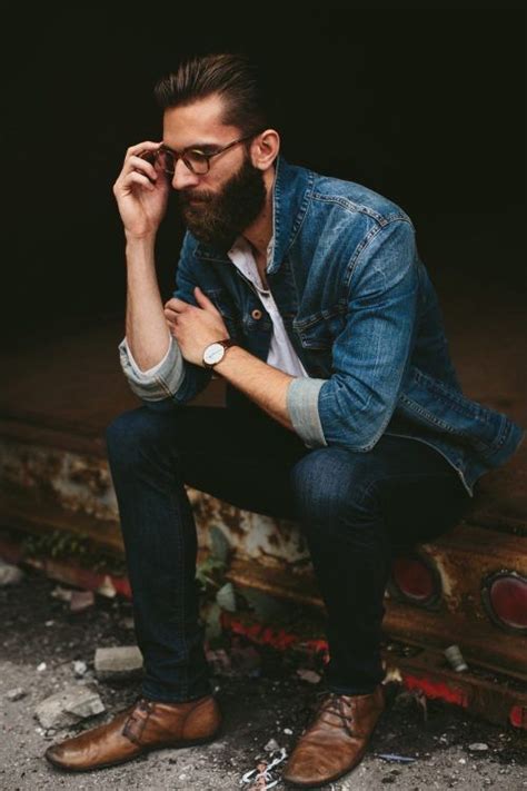 Denim On Denim Hipster Mens Fashion Trendy Mens Fashion Mens Outfits