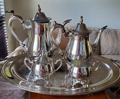 Oneida Coffeetea Set Du Maurier Silver Plate 5 Piece Etsy In 2020