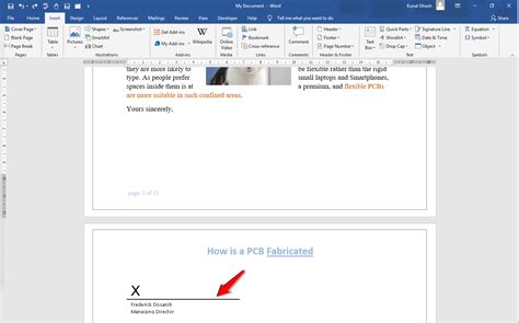 How To Insert A Signature Line In Word Officebeginner