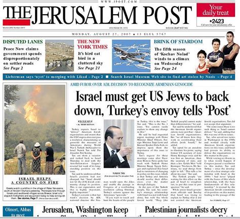 The Jerusalem Post Newspaper Jpost