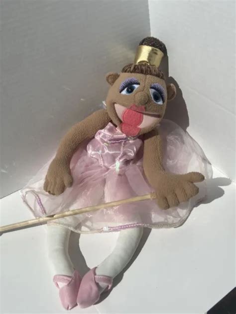 Melissa And Doug Ballerina Fairy Stuffed Hand Puppet Toy Doll Pink Dress