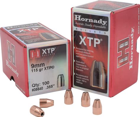 Hornady Hp Xtp® 9mm 115 Grain Bullets Academy