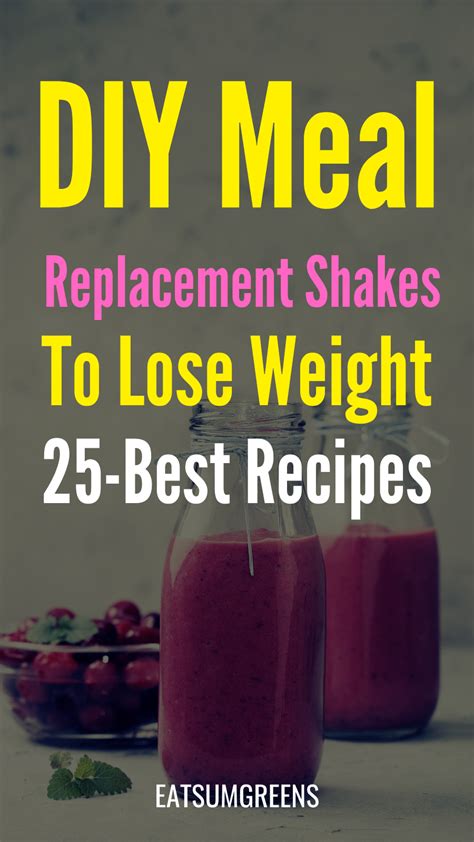 25 Best Diy Meal Replacement Shakes Meal Replacement Shakes Homemade