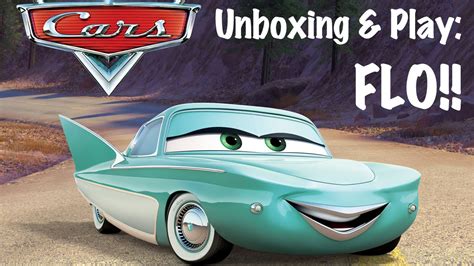 Disney Pixar Cars 2 Flo Unboxing And Play Mattel Radiator Springs