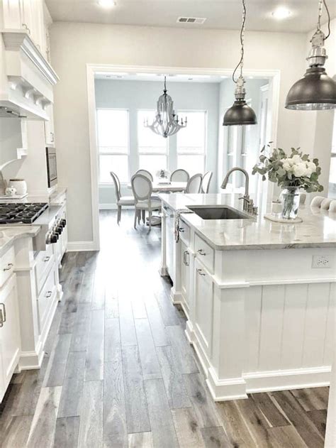 20 Inspirational White Kitchen Grey Floor Home Decoration And