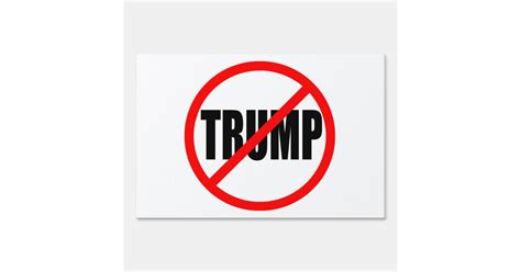 No Trump” Single Sided Lawn Sign