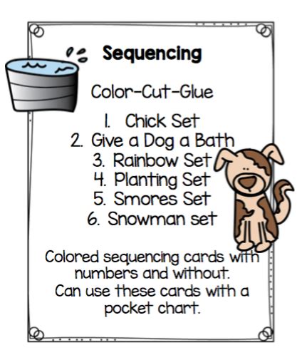 Sequencing Printable ~ Preschool Printables